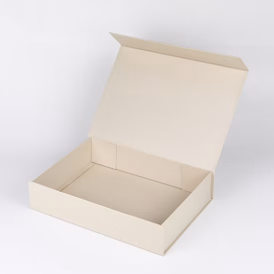 Foldable Cardboard Cosmetics Makeup Jewelry Clothes Magnetic Paper Gift Packing Box for Watch Wedding Party Festival Gift Packaging with Ribbon