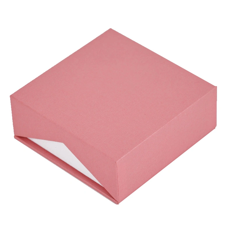 Wholese Best Price Rigid Cardboard Paper Pink Necklace Earring Ring Box for Jewelry